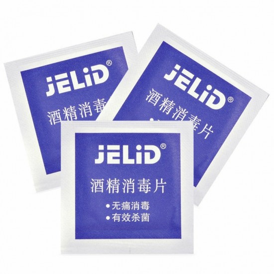 100Pcs 3*6cm 70-75% Alcohol Prep Pad Disposable Disinfection Antiseptic Clean Wipe Mobile Phone Tablet Skin Jewelry Cleaning Health Care Wet Wipes