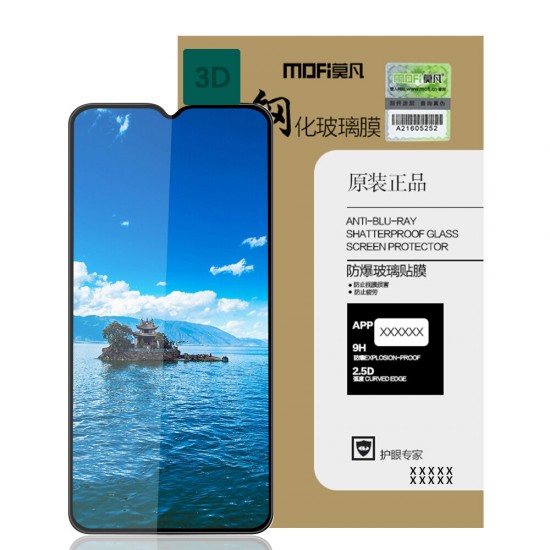 3D Curved Edge 9H Anti-Explosion Anti-Blue Ray Full Coverage Tempered Glass Screen Protector for Xiaomi Redmi 10X 5G Non-original