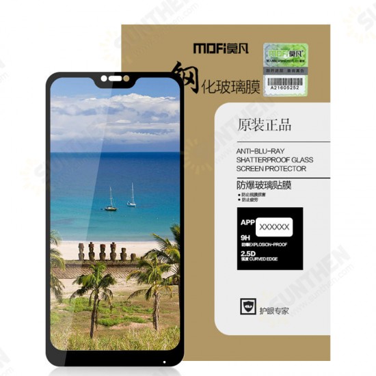 9H Anti-explosion Full Cover Tempered Glass Screen Protector for Xiaomi Mi A2 Lite Redmi 6 Pro 9H Anti-explosion Full Cover Tempered Glass Screen Protector for Xiaomi Mi A2 Lite Redmi 6 Pro