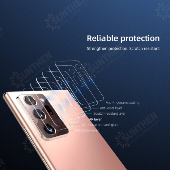 2PCS High Definition 0.22mm Ultra-Thin Anti-Fingerprint Anti-Scratch AR Lens Protector for Samsung Galaxy Note 20 Ultra / Galaxy Note20 Ultra