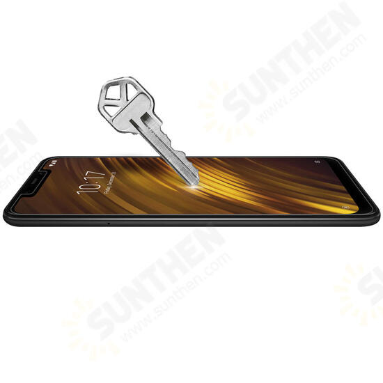 Anti-explosion Tempered Glass Screen Protector +Lens Protective Film for Xiaomi Pocophone F1 Non-original