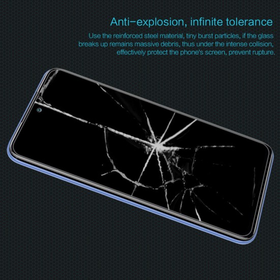 For POCO M3 Pro 5G NFC Global Version/ Xiaomi Redmi Note 10 5G Front Film Amazing H Nano Anti-Burst Anti-Explosion Tempered Glass Screen Protector Non-Original