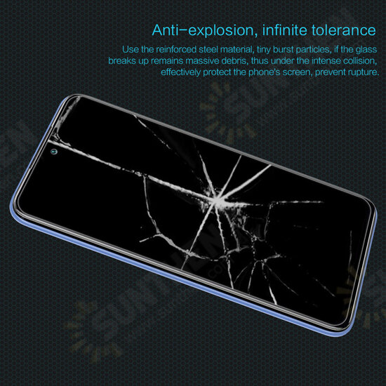 For POCO M3 Pro 5G NFC Global Version/ Xiaomi Redmi Note 10 5G Front Film Amazing H Nano Anti-Burst Anti-Explosion Tempered Glass Screen Protector Non-Original