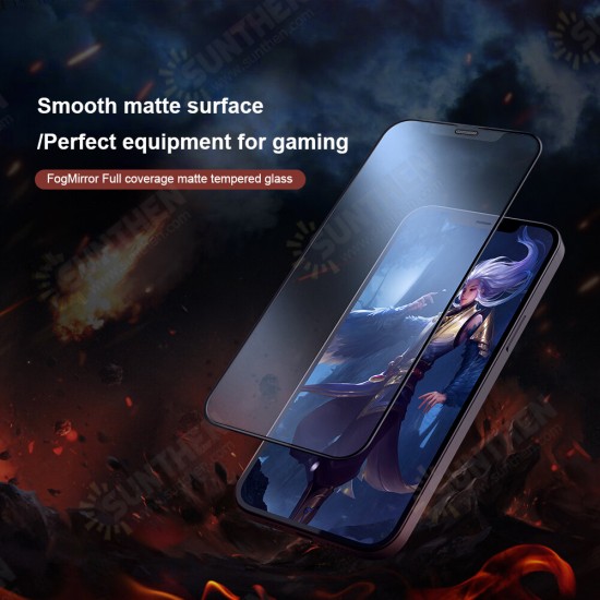 For iPhone 12 Pro / 12 Front Film Matte 9H Hardness Dustproof Anti-Explosion Anti-Scratch Full Coverage Tempered Glass Screen Protector For iPhone 12 Pro / 12 Front Film Matte 9H Hardness Dustproof Anti-Explosion Anti-Scratch Full Coverage Tempered Glass Screen Protector