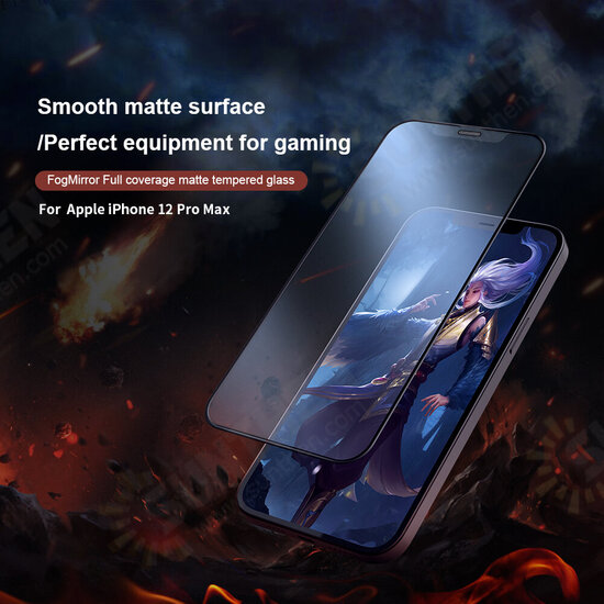 For iPhone 12 Pro Max Front Film Matte 9H Hardness Dustproof Anti-Explosion Anti-Scratch Full Coverage Tempered Glass Screen Protector For iPhone 12 Pro Max Front Film Matte 9H Hardness Dustproof Anti-Explosion Anti-Scratch Full Coverage Tempered Glass Screen Protector
