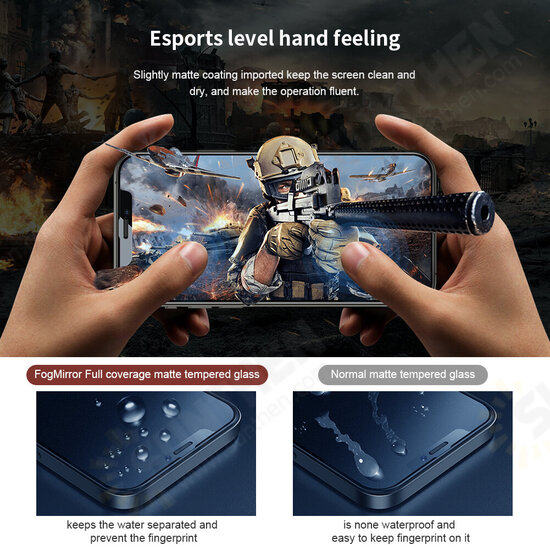 For iPhone 12 Pro Max Front Film Matte 9H Hardness Dustproof Anti-Explosion Anti-Scratch Full Coverage Tempered Glass Screen Protector For iPhone 12 Pro Max Front Film Matte 9H Hardness Dustproof Anti-Explosion Anti-Scratch Full Coverage Tempered Glass Screen Protector