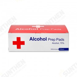 200Pcs 6*6cm 75% Alcohol Disposable Disinfection Prep Swap Pads Skin Cleaning Wet Wipes Jewelry Watch Clean Wipe