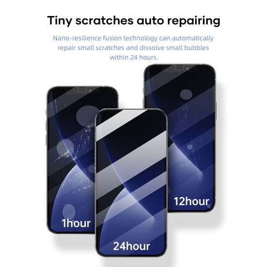 for iPhone 12 Pro Max / 12 / 12 Mini / 12 Pro Screen Protector Ultra-thin Full Coverage Hydrogel Film Automatic-Repair Anti-Scratch Soft Front Film