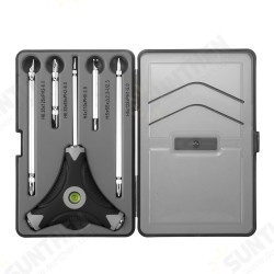 10 In 1 Household Precision Screwdriver Set With Spirit Level Strength Saving Structure Screw Driver Repairs Tool 10 In 1 Household Precision Screwdriver Set With Spirit Level Strength Saving Structure Screw Driver Repairs Tool