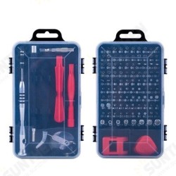 110 in 1 Insulation Screwdriver Set With Tweezer Magnetic Bits Kits DIY Watch Phone Electronics Repairing Tools 110 in 1 Insulation Screwdriver Set With Tweezer Magnetic Bits Kits DIY Watch Phone Electronics Repairing Tools