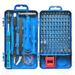 110 in 1 Insulation Screwdriver Set With Tweezer Magnetic Bits Kits DIY Watch Phone Electronics Repairing Tools 110 in 1 Insulation Screwdriver Set With Tweezer Magnetic Bits Kits DIY Watch Phone Electronics Repairing Tools