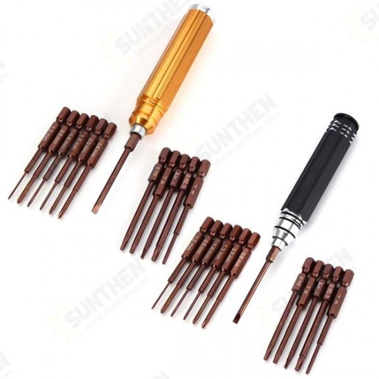 12 in 1 Repair Screwdriver Sets Repairtoolkit Prision Gold/Black Screwdriver