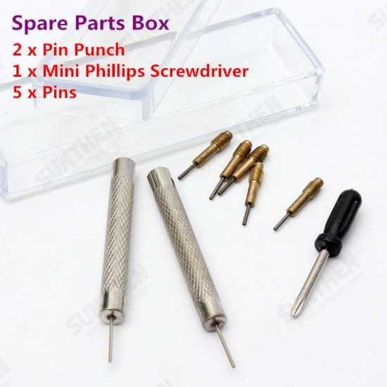 19pcs Watch Repair Tool Set Watch Band Remover Holder Case Opener