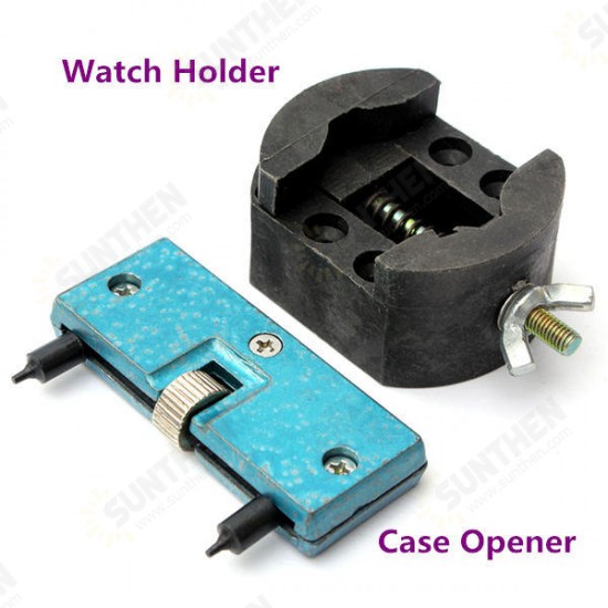 19pcs Watch Repair Tool Set Watch Band Remover Holder Case Opener