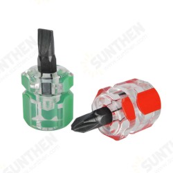 2 Pcs Anti Slip Magnetic Phillip Screwdriver Bits and Single Side Mini Screwdriver 2 Pcs Anti Slip Magnetic Phillip Screwdriver Bits and Single Side Mini Screwdriver