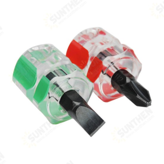 2 Pcs Anti Slip Magnetic Phillip Screwdriver Bits and Single Side Mini Screwdriver