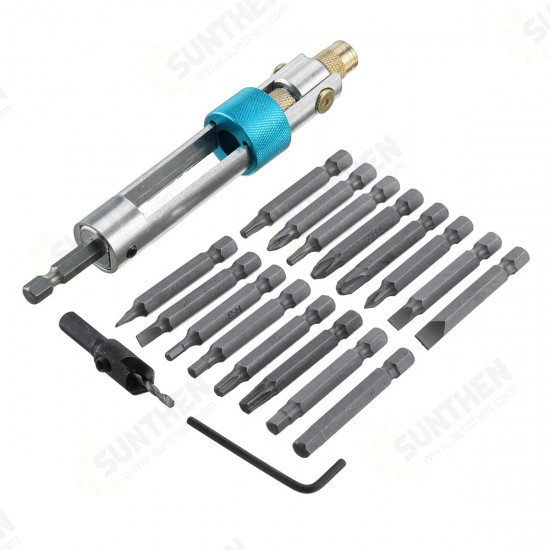 20pcs/Set Countersink Drill Bit HSS Screwdriver Tools Drill Driver Kit Flip Drive Portable LZ