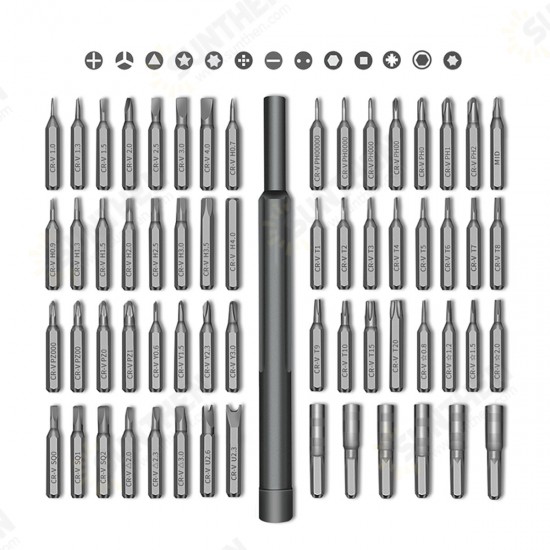 63 in 1 Multi-Tool Magnetic Precision Screwdriver Set Portable Phone Computer Repair Tools Kit