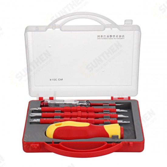 7 In 1 Electrician Screwdriver Insulated Screwdriver Chromium Vanadium Steel Repair Tool 7 In 1 Electrician Screwdriver Insulated Screwdriver Chromium Vanadium Steel Repair Tool