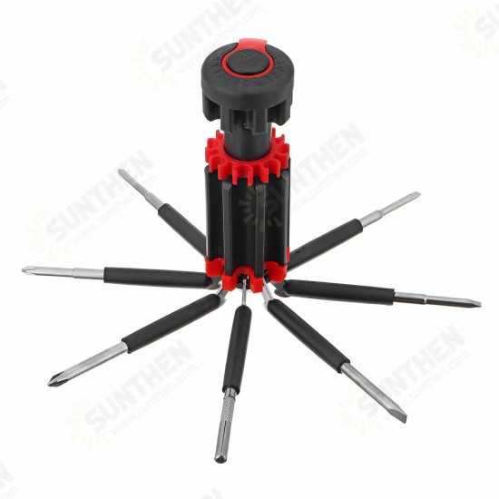 8 in 1 Multifunctional Screwdriver Cellphones Watches Home Appliances Repair Tools with Light