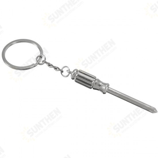 Creative Mini Tool Model Phillips Screwdriver Key Chain Ring