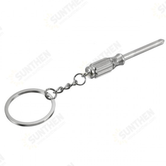 Creative Mini Tool Model Phillips Screwdriver Key Chain Ring