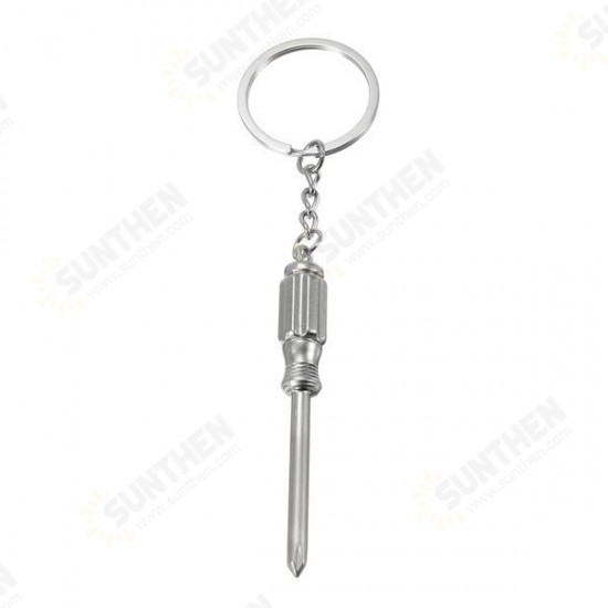 Creative Mini Tool Model Phillips Screwdriver Key Chain Ring