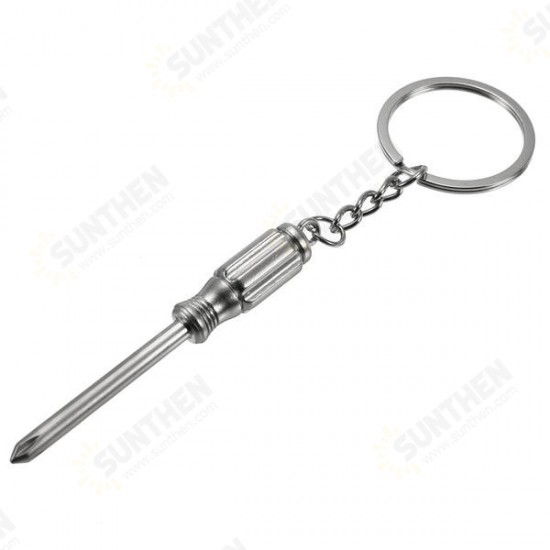 Creative Mini Tool Model Phillips Screwdriver Key Chain Ring