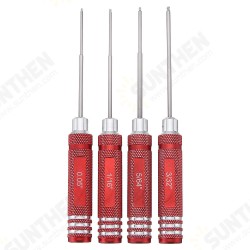 4pcs HSS Ball Screwdrivers Tool Kit 0.05 1/16 3/32 5/64 Inch Screwdriver Repair Tool 4pcs HSS Ball Screwdrivers Tool Kit 0.05 1/16 3/32 5/64 Inch Screwdriver Repair Tool