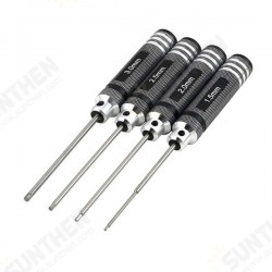 4pcs Hex Screwdriver Tool Kit 1.5/2.0/2.5/3.0mm Black Repair Tool Set 4pcs Hex Screwdriver Tool Kit 1.5/2.0/2.5/3.0mm Black Repair Tool Set