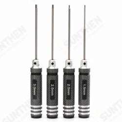 4pcs Hex Screwdriver Tool Kit 1.5/2.0/2.5/3.0mm Black Repair Tool Set 4pcs Hex Screwdriver Tool Kit 1.5/2.0/2.5/3.0mm Black Repair Tool Set