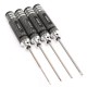 4pcs Hex Screwdriver Tool Kit 1.5/2.0/2.5/3.0mm Black Repair Tool Set