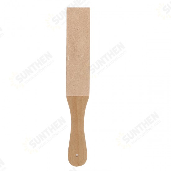 Dual Sided Leather Blade Strop for Razors Sharpener & Polishing Compounds