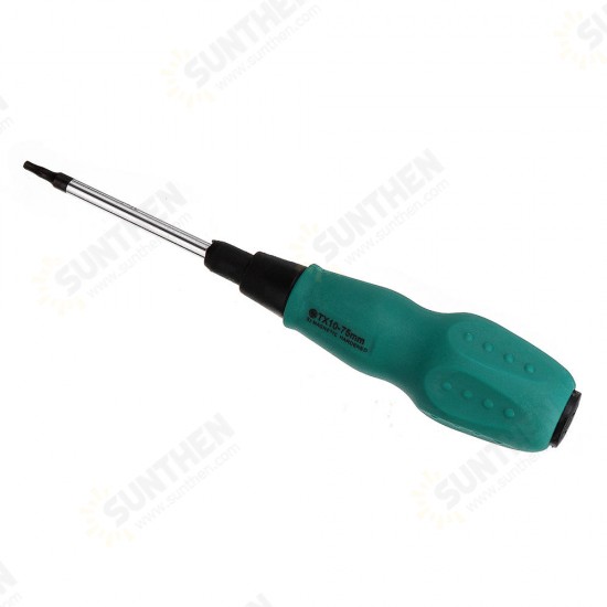 TX10-75 Magnetic Plum Flower Hexagon Screwdriver Rubber Elastic Without Hole