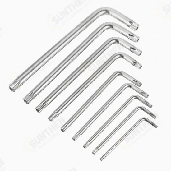 804 9pcs Torx Hex Wrench Screwdriver Star Key L Wrench Set 804 9pcs Torx Hex Wrench Screwdriver Star Key L Wrench Set