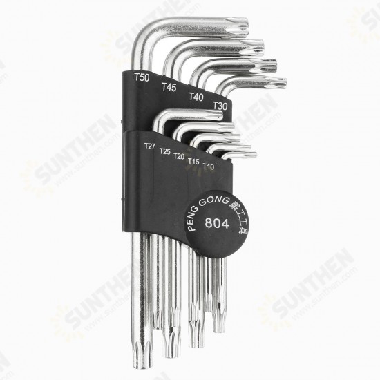 804 9pcs Torx Hex Wrench Screwdriver Star Key L Wrench Set 804 9pcs Torx Hex Wrench Screwdriver Star Key L Wrench Set
