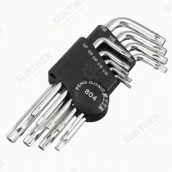 804 9pcs Torx Hex Wrench Screwdriver Star Key L Wrench Set 804 9pcs Torx Hex Wrench Screwdriver Star Key L Wrench Set
