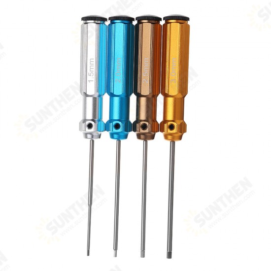 Precision 1.5/2.0/2.5/3mm Hex Screwdriver Tool Kit Assembly Maintenance Tool Model Tool