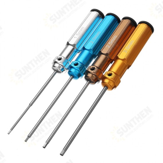 Precision 1.5/2.0/2.5/3mm Hex Screwdriver Tool Kit Assembly Maintenance Tool Model Tool