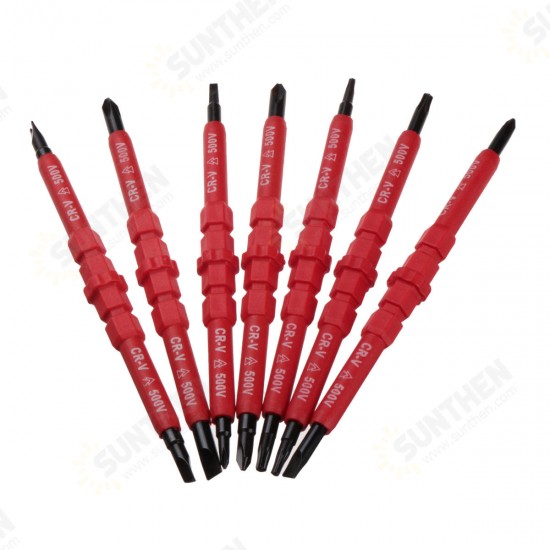 HT01 7pcs Electronic Insulated Hand Screwdriver Tools Accessory Set