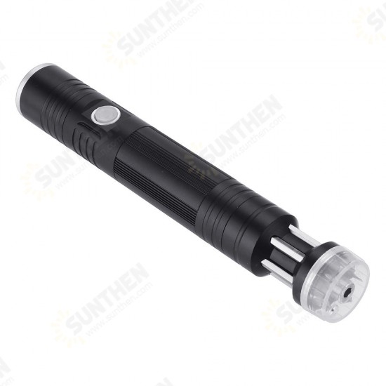 T6 Mini Torch USB Charging Flashlight with Screwdriver Multi-Function Telescopic Zoom Flashlight for Camping Hiking and Emergency Use T6 Mini Torch USB Charging Flashlight with Screwdriver Multi-Function Telescopic Zoom Flashlight for Camping Hiking and Emergency Use