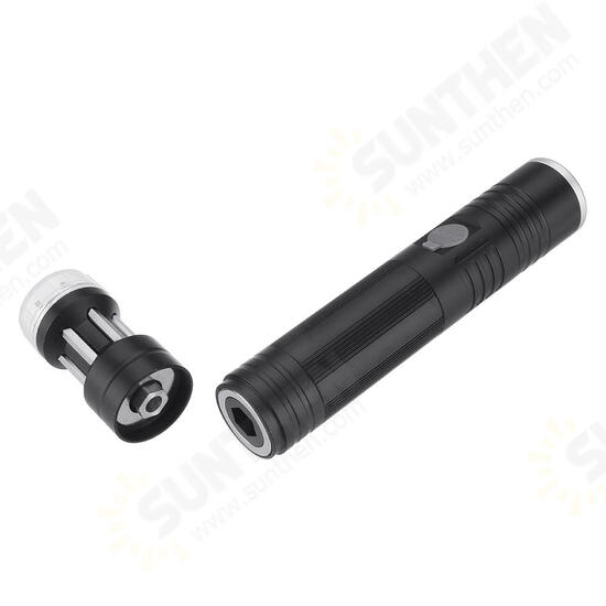 T6 Mini Torch USB Charging Flashlight with Screwdriver Multi-Function Telescopic Zoom Flashlight for Camping Hiking and Emergency Use T6 Mini Torch USB Charging Flashlight with Screwdriver Multi-Function Telescopic Zoom Flashlight for Camping Hiking and Emergency Use