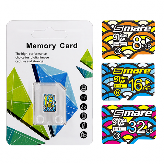 32GB Class10 TF Memory Card 8GB 16GB Flash Memory Card High Speed Colourful TF Card