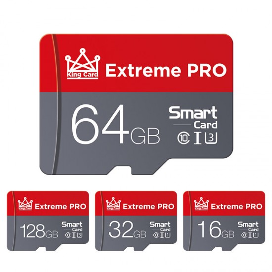 Extreme Pro High Speed Class 10 TF Memory Card Flash Drive With Card Adapter 16GB 32GGB 64GB 128GB For Smartphone Tablet Speaker Drone Car DVR GPS Camera