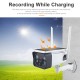 1080P Battery Surveillance Camera Wireless Solar Panel Charging Cam Two-way Intercom Remote Phone Control IR Night Vision Motion Detection IP67 Waterproof Outdoor Camera