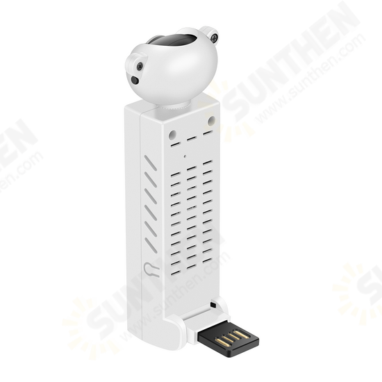 1080P HD USB Mini WIFI Camera PT H.265 Home Network Surveillance Camera USB Interface Rechargeable Vertical/Horizontal Rotation