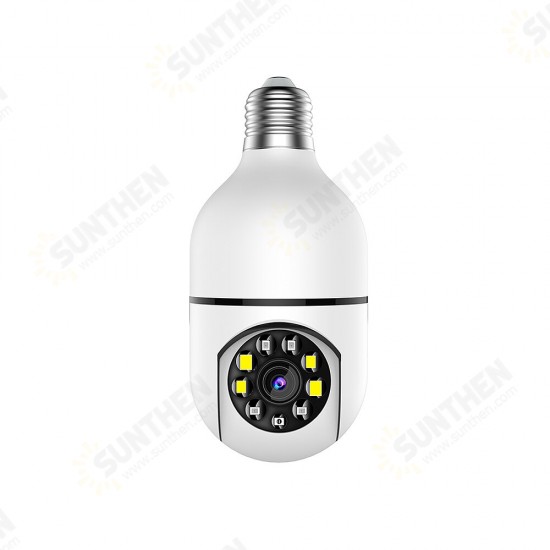 1080P Light Bulb CCTV Camera 2.4G/5GHz Wireless Surveillance Cam with PTZ Two-way Intercom Remote Phone Control Night Vision Motion Detection Outdoor Camera