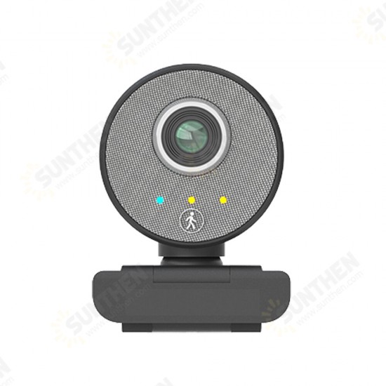 1080P Webcam 360° Panaromic Live Streaming USB Computer Camera with Stereo Microphone Desktop Laptop USB Webcam