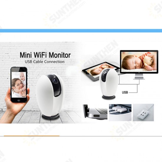 1080P WiFi HD Surveillance Smart White Camera Cloud Wireless IP Camera Intelligent Auto Tracking Of Human Home Security Surveillance