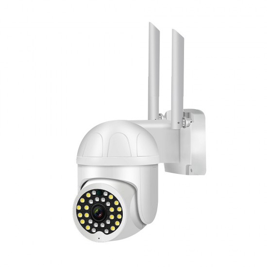 2MP HD Security Camera Outdoor Wireless PTZ Cam Intelligent IR Night Vision AI Tracking 2-Way Audio APP Remote Alarm Push